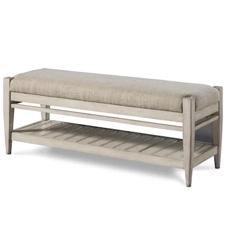Bed Bench with Shelf